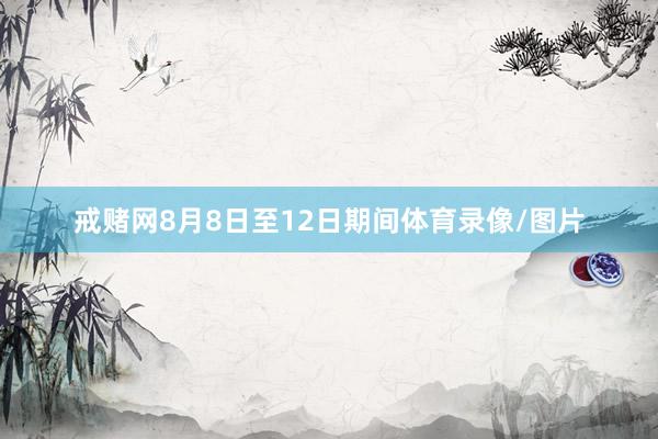 戒赌网8月8日至12日期间体育录像/图片