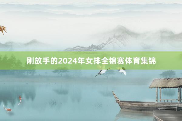 刚放手的2024年女排全锦赛体育集锦